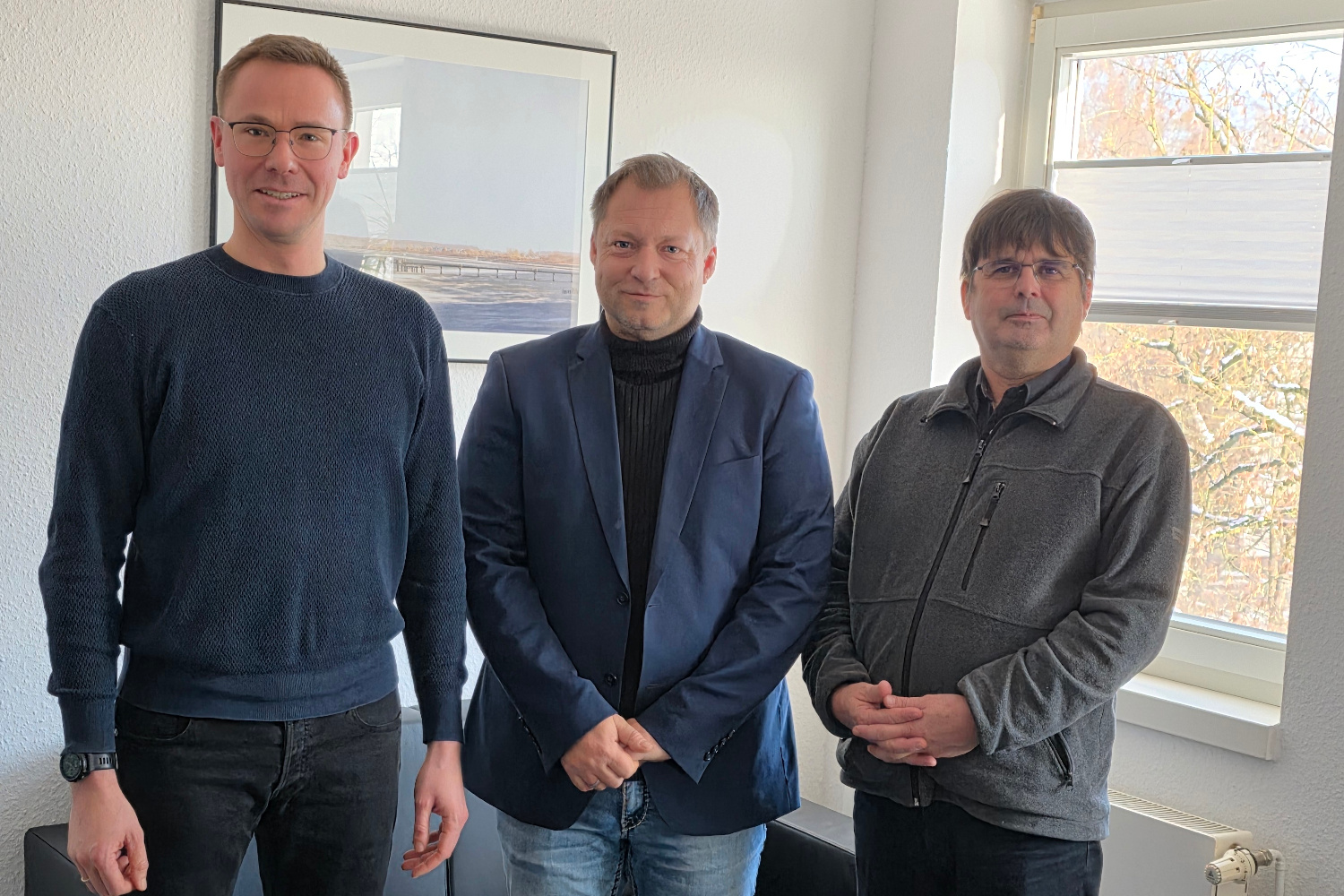 v.l.n.r. Paul Zehe, Christian Schneider, Pastor Kai Gusek (Foto: VDP / SKS)